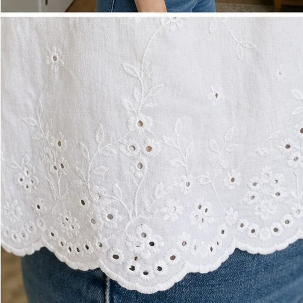 Ivory Puff Sleeve Top - Picture 6 of 6